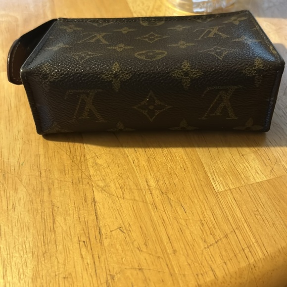 VTG LOUIS VUITTON Monogram Toiletry Pouch 15 Cosmetic Case Poche Toilette Bag - Picture 3 of 5